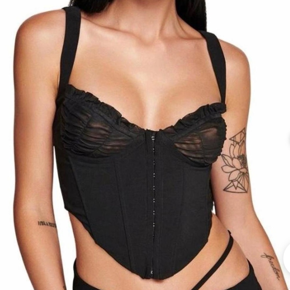 NWT I.AM.GIA black corset top